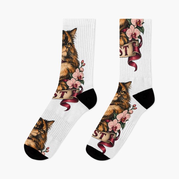 Item preview, Lust Seven Deadly Sins Tortoiseshell Cat Roses Orchids  designed and sold by Old's Cool Cat Studio.