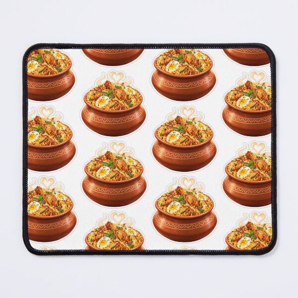 Item preview, Biryani Sticker, Cute Indian Food Handi Die-Cut Vinyl Decal designed and sold by PriyankaSonara.
