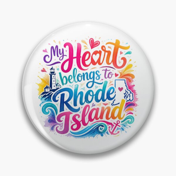 Item preview, My Heart Belongs to Rhode Island - Cute Souvenir Travelers Gift for Men Women & Kids  designed and sold by Mozaic Clothes.