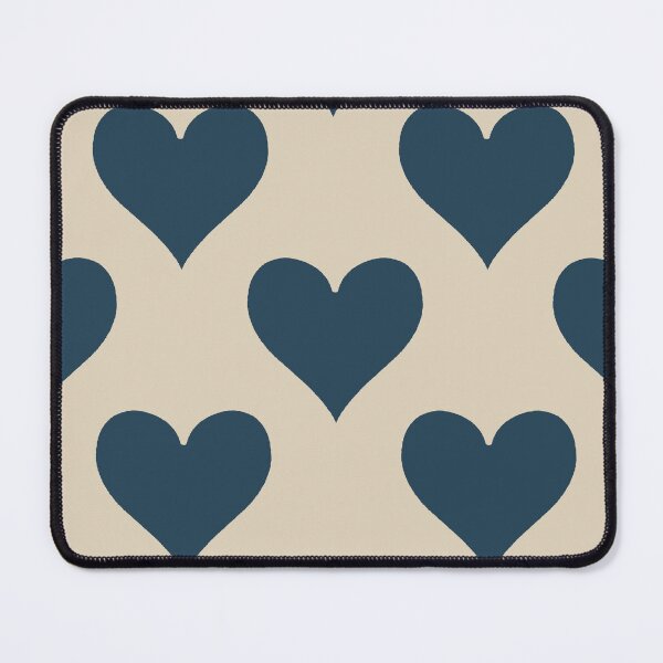 Item preview, XL large Navy Blue Heart Suit Pattern Classic Card Lover designed and sold by DColourMuse.