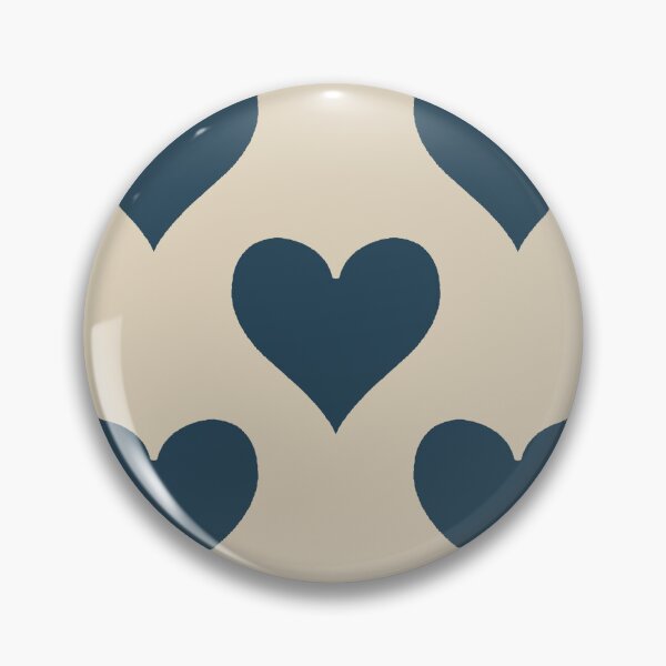 Item preview, XL large Navy Blue Heart Suit Pattern Classic Card Lover designed and sold by DColourMuse.