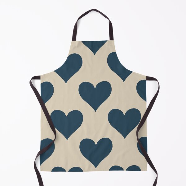 Item preview, XL large Navy Blue Heart Suit Pattern Classic Card Lover designed and sold by DColourMuse.