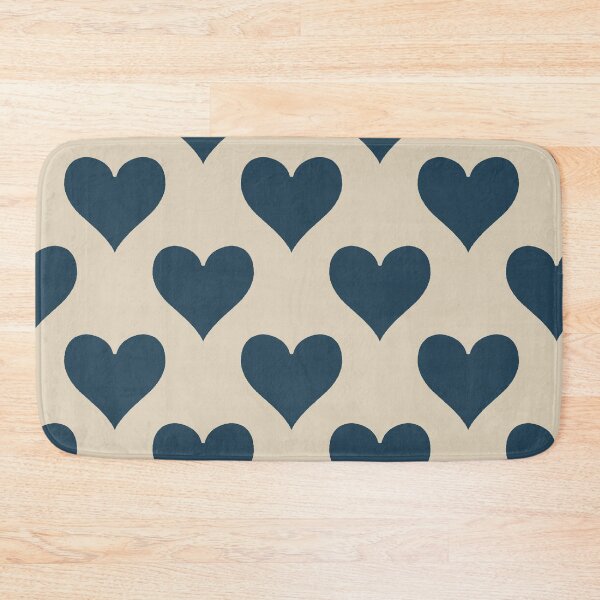 Item preview, XL large Navy Blue Heart Suit Pattern Classic Card Lover designed and sold by DColourMuse.