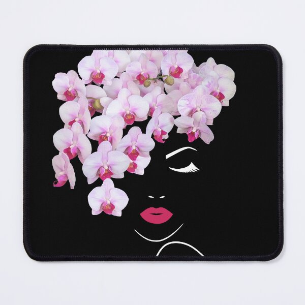 Item preview, Pretty Girl Face Closed Eyes Phalaenopsis Orchids Garland  2 Shapes Mania designed and sold by Shapes-Mania.