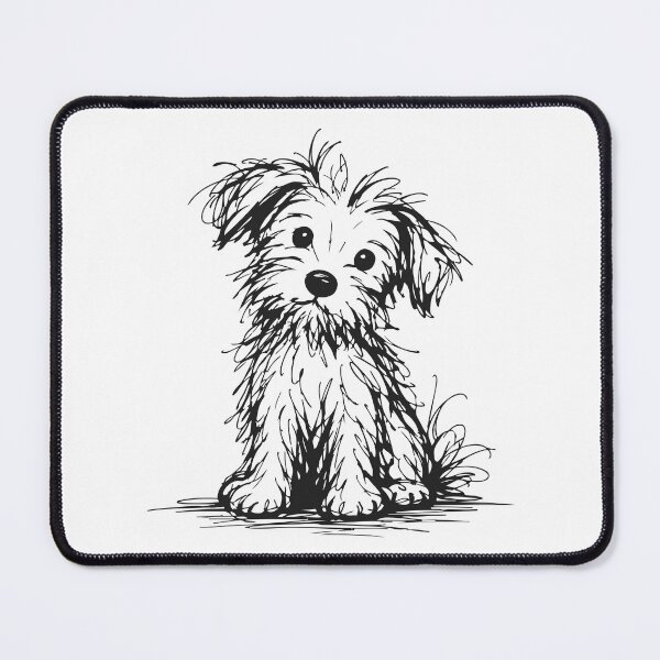 Item preview, Scruffy Puppy Sketch designed and sold by pixiedustpaint.