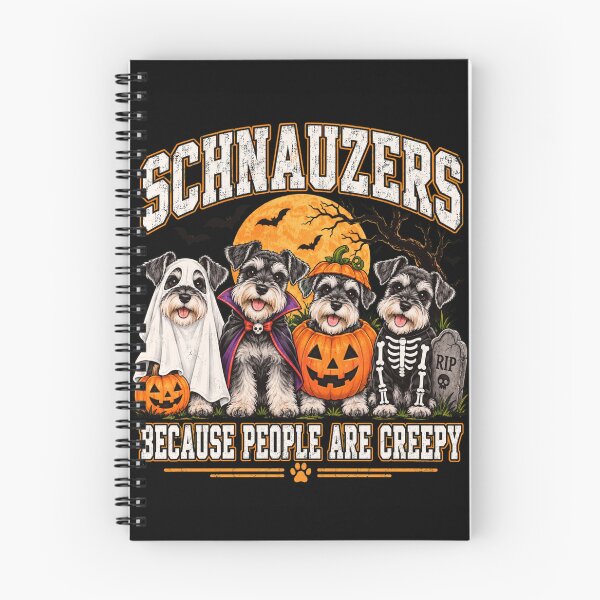 Item preview, Halloween Schnauzers Because People Are Creepy designed and sold by ROUX-ART.