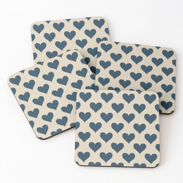 Item preview, Large Navy Blue Heart Suit Pattern Classic Card Lover designed and sold by DColourMuse.