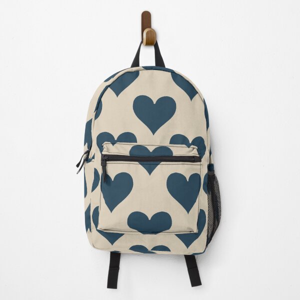 Item preview, Large Navy Blue Heart Suit Pattern Classic Card Lover designed and sold by DColourMuse.