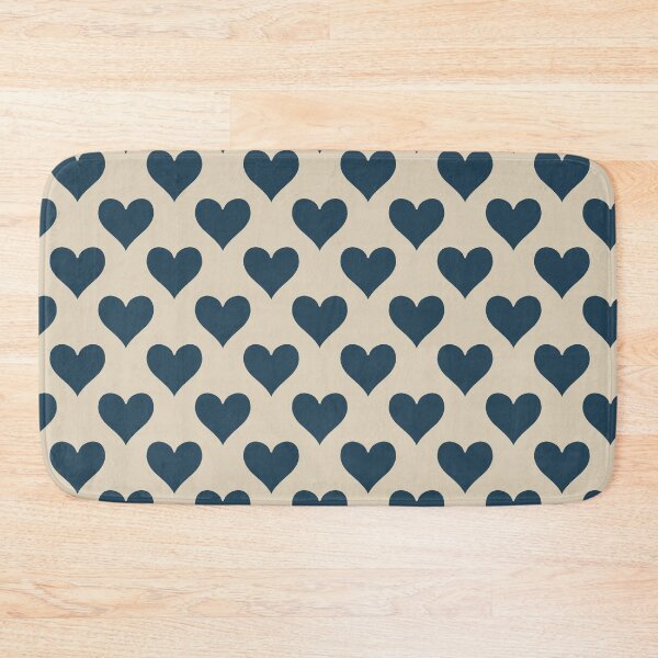 Item preview, Large Navy Blue Heart Suit Pattern Classic Card Lover designed and sold by DColourMuse.