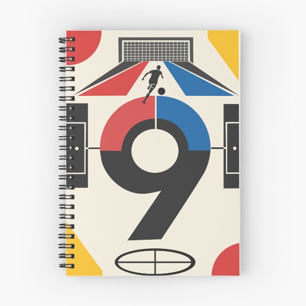Item preview, The Number Nine Football Print, Bauhaus Soccer Print, Striker Art, Number 9 Football Art, Geometric Soccer Decor, Football Gift designed and sold by Studio pod Burom.