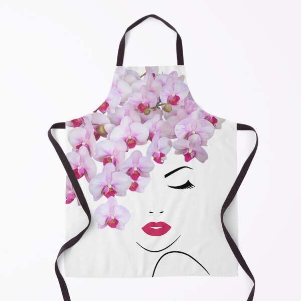 Item preview, Pretty Girl Face Closed Eyes Phalaenopsis Orchids Garland Shapes Mania designed and sold by Shapes-Mania.