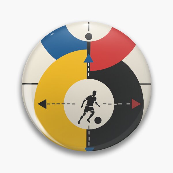 Item preview, At the Center of the Game Football Print, Bauhaus Soccer Print, Abstract Football  Art, Geometric Sports Decor, Soccer Gift designed and sold by Studio pod Burom.