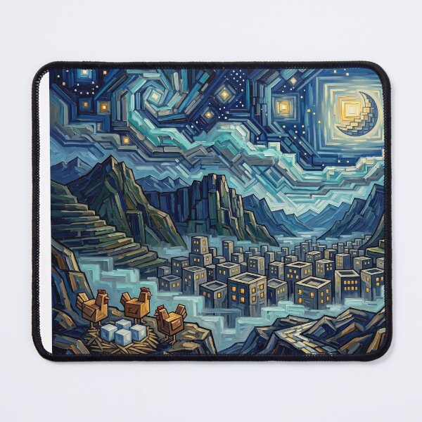 Item preview, Plain Awful Starry Night Comic Book Landscape designed and sold by Bad-Decisions-Designs.