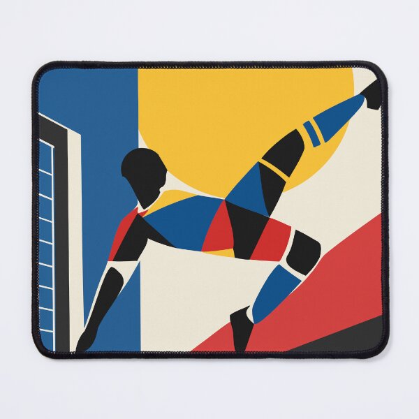 Item preview, Bicycle Kick Football Art Print, Bauhaus Soccer Poster, Geometric Football Art, Mid Century Sports Decor, Soccer Lover Gift designed and sold by Studio pod Burom.