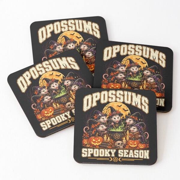 Item preview, Halloween Opossums Spooky Season designed and sold by ROUX-ART.