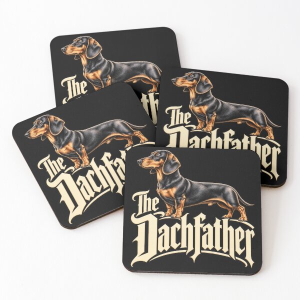 Item preview, The Dachfather Dachshund Wiener Dog Dad Funny Dog Lover T-Shirt designed and sold by Trendably.