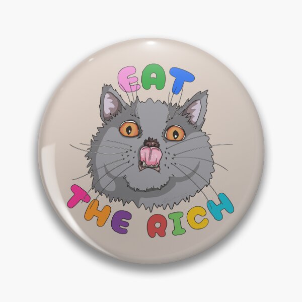 Item preview, Eat the Rich, Chonky Cat! designed and sold by leeleeandthebee.