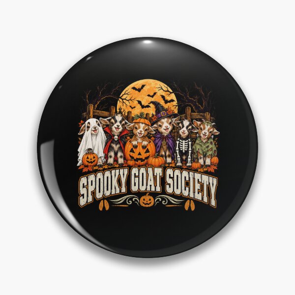 Item preview, Spooky Goat Society Halloween Goats designed and sold by ROUX-ART.