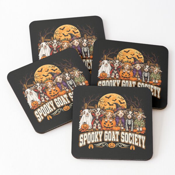 Item preview, Spooky Goat Society Halloween Goats designed and sold by ROUX-ART.