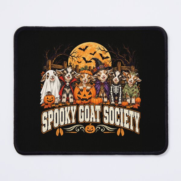 Item preview, Spooky Goat Society Halloween Goats designed and sold by ROUX-ART.