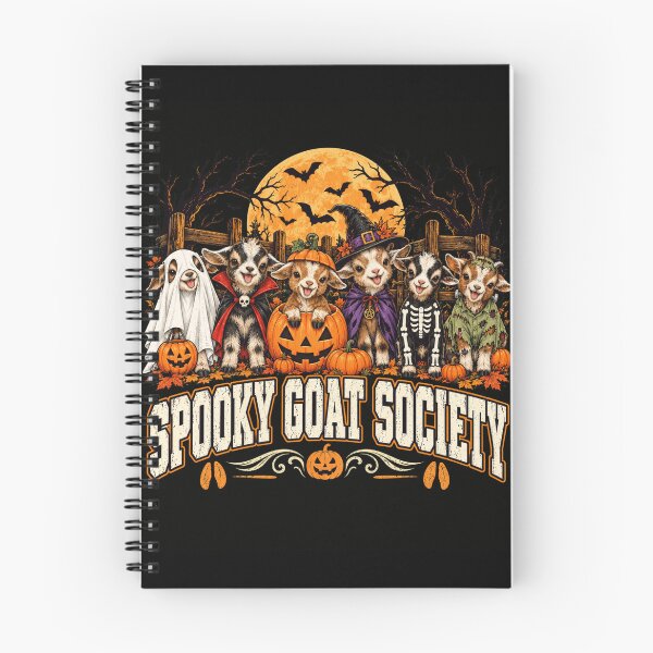 Item preview, Spooky Goat Society Halloween Goats designed and sold by ROUX-ART.