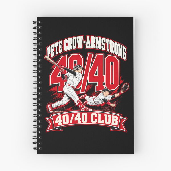 Item preview, Pete Crow-Armstrong 40/40 Club Red White Baseball Swing Dive designed and sold by dianadouri.