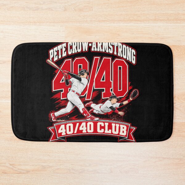 Item preview, Pete Crow-Armstrong 40/40 Club Red White Baseball Swing Dive designed and sold by dianadouri.