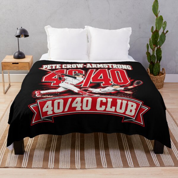Item preview, Pete Crow-Armstrong 40/40 Club Red White Baseball Swing Dive designed and sold by dianadouri.