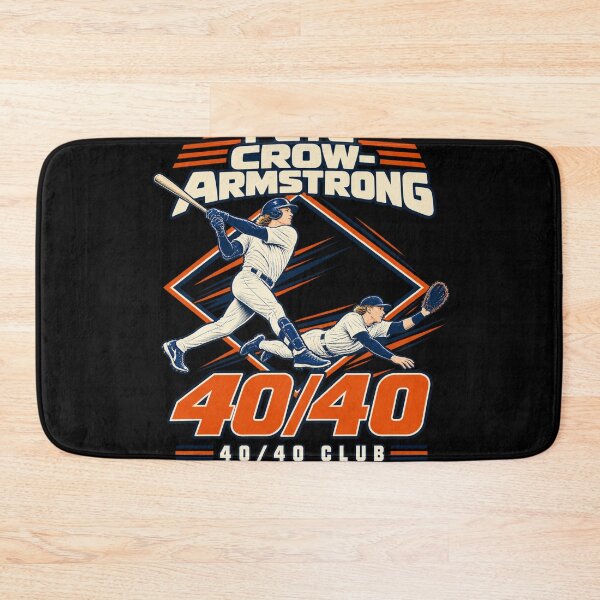 Item preview, Pete Crow-Armstrong 40/40 Club Orange Navy Baseball Swing Dive designed and sold by dianadouri.