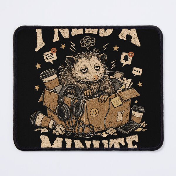 Item preview, Overstimulated Possum Funny Animal Vintage T-Shirt designed and sold by desiigned.