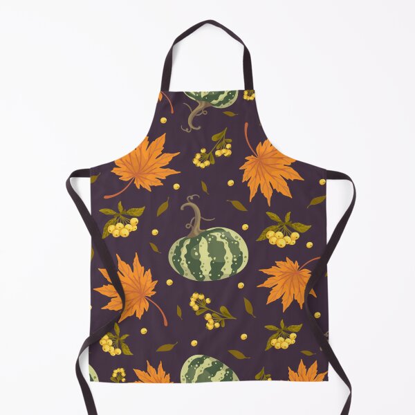 Item preview, Dark Purple Green Striped Pumpkin Maple Leaf Autumn Harvest Pattern designed and sold by FestivityFinds.