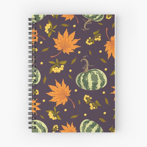 Item preview, Dark Purple Green Striped Pumpkin Maple Leaf Autumn Harvest Pattern designed and sold by FestivityFinds.