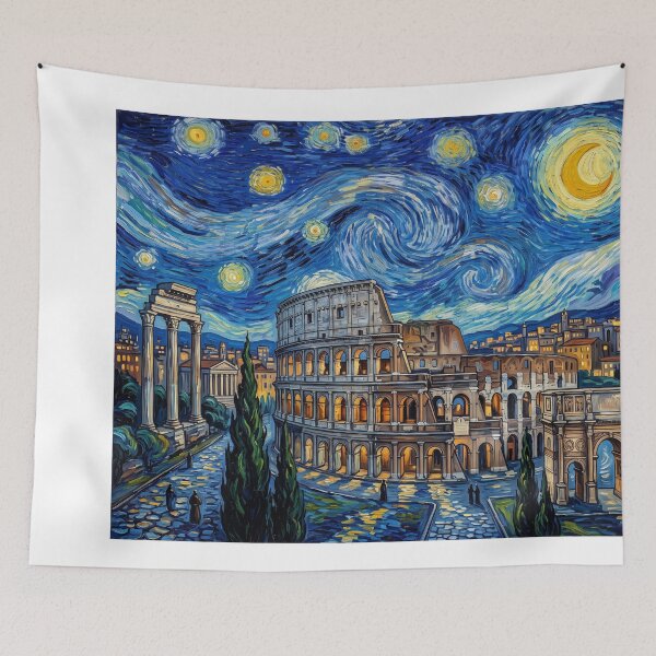 Item preview, Colosseum Starry Night Historical Landscape designed and sold by Bad-Decisions-Designs.