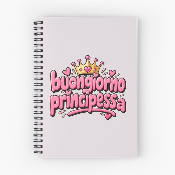 Item preview, Buongiorno Principessa – Cute Italian Pink Typography designed and sold by MetaModel Editions.