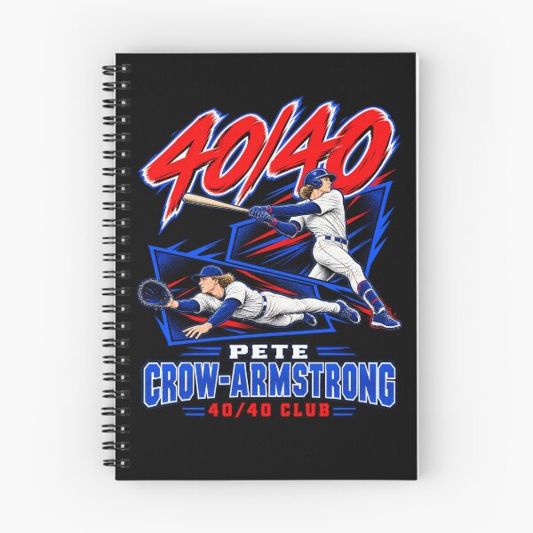 Item preview, Pete Crow-Armstrong 40/40 Club Blue Red Brush Stroke Baseball Action designed and sold by dianadouri.