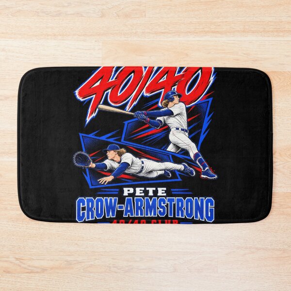 Item preview, Pete Crow-Armstrong 40/40 Club Blue Red Brush Stroke Baseball Action designed and sold by dianadouri.