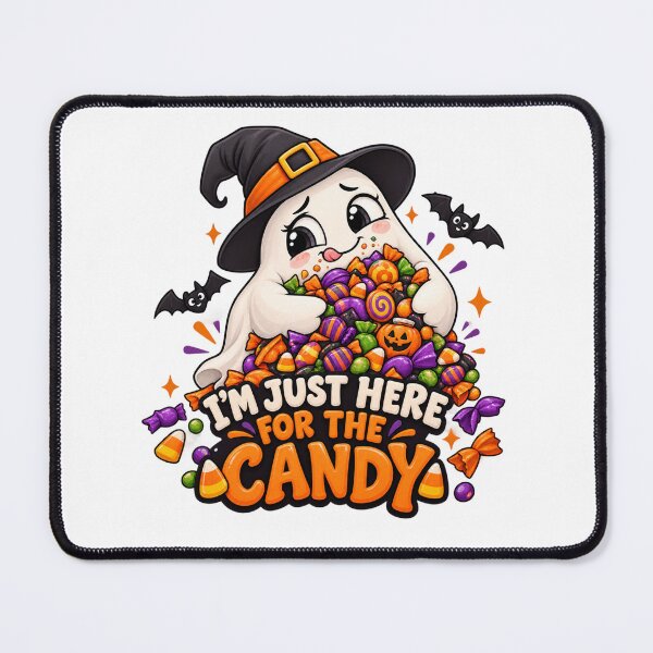 Item preview, Cute Halloween Ghost Candy Witch designed and sold by Pixanova.