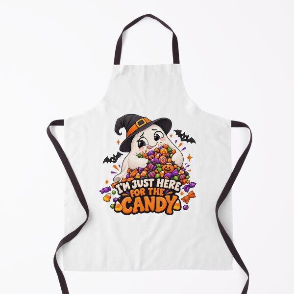 Item preview, Cute Halloween Ghost Candy Witch designed and sold by Pixanova.