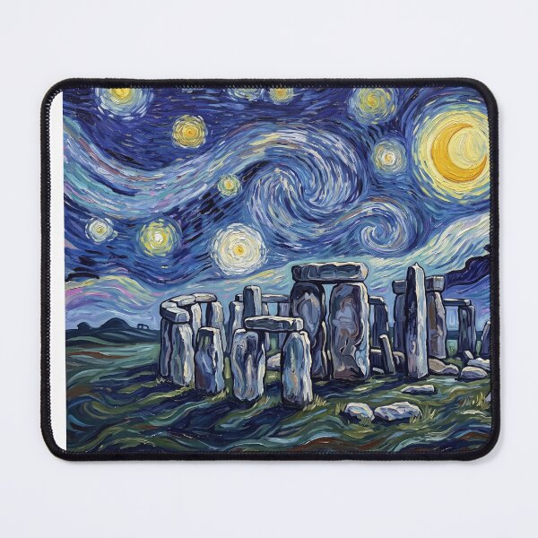Item preview, Stonehenge Starry Night Historical Landscape designed and sold by Bad-Decisions-Designs.