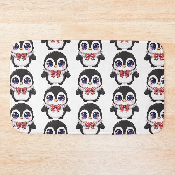 Item preview, Cute penguin with red polka dot bow tie designed and sold by priyankajustine.