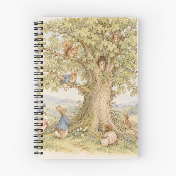 Artikelvorschau, Beatrix Potter Baum- und Tierdruck entworfen und verkauft von Blue  Robin.