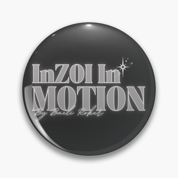 Item preview, InZOI In Motion by Baeli Roker Logo [White] designed and sold by JAVbyBR.