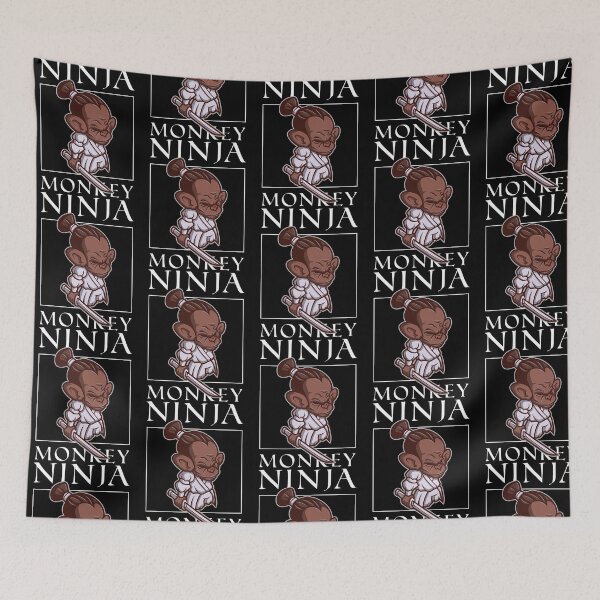 Item preview, Ninja Monkey - Ninja Warrior - Shinobi - Funny designed and sold by adrean-nacolyer.