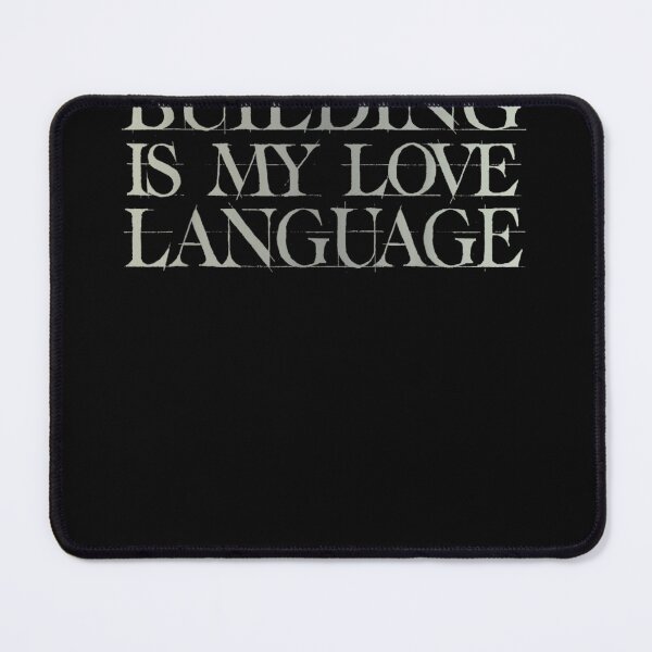 Item preview, Building Is My Love Language Gothic Silver Ornate Lettering designed and sold by dianadouri.