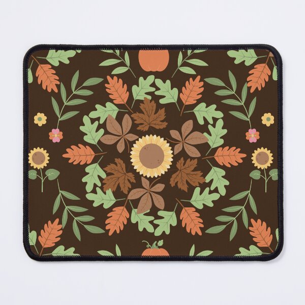 Item preview, Rustic Sunflower Autumn Mandala Leaf Pumpkin Brown designed and sold by FestivityFinds.
