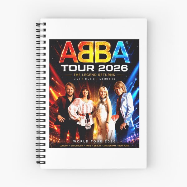 Item preview, ABBA Tour 2026 Retro Concert Poster designed and sold by Cut-out-idols.