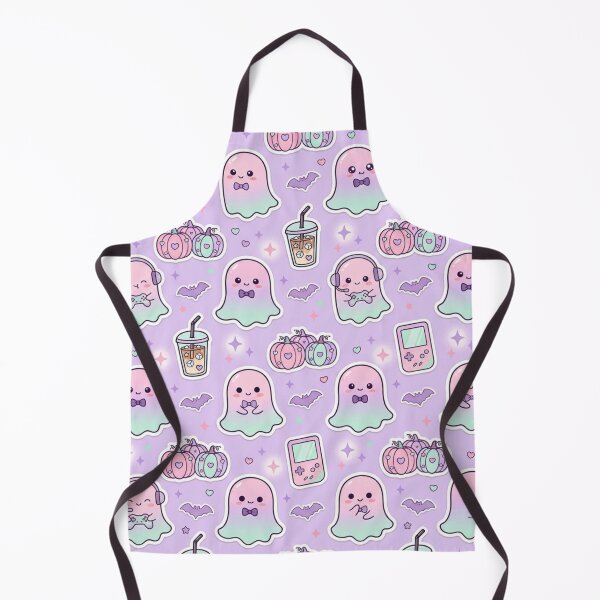 Item preview, Gamer Ghost Pastel Goth Halloween Seamless Pattern designed and sold by ChinzorigBAY.