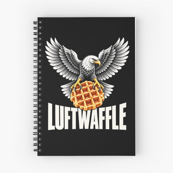 Item preview, Luftwaffle Funny Food Pun Eagle Waffle Breakfast Retro Aviation T-Shirt designed and sold by Trendably.