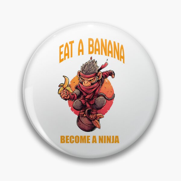 Item preview, Ninja Monkey Eat A Banana designed and sold by adrean-nacolyer.