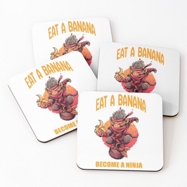 Item preview, Ninja Monkey Eat A Banana designed and sold by adrean-nacolyer.